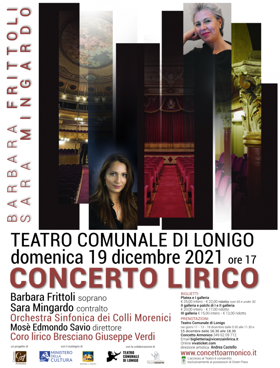 Barbara Frittoli e Sara Mingardo cantano a Lonigo (Vicenza) con l'Orchestra dei Colli Morenici